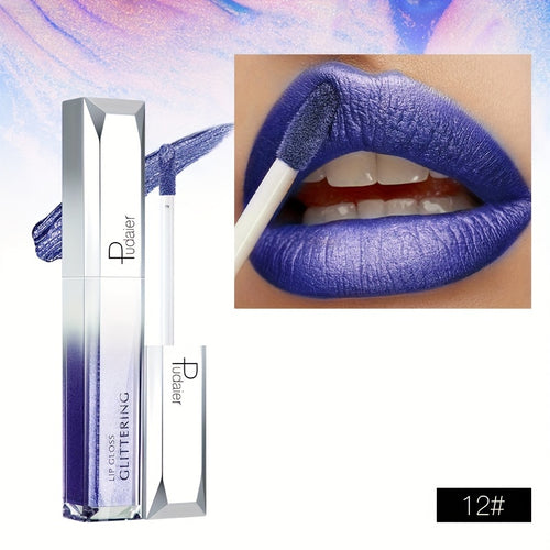 Pudaier 18 Color Golden Bar Lipstick cashymart