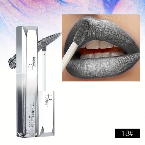  Pudaier 18 Color Golden Bar Lipstick cashymart