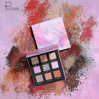 Pudaier Eyeshadow Palette Long Lasting Glitter cashymart