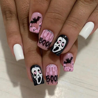  Pumpkin & Ghost Press-On Nails cashymart