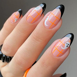 Pumpkin & Ghost Press-On Nails cashymart