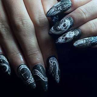  Punk Snake Stiletto Nail Art Set cashymart
