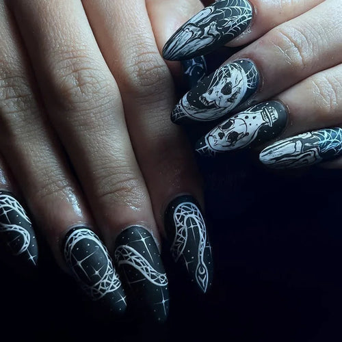  Punk Snake Stiletto Nail Art Set cashymart
