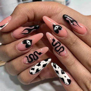  Punk Snake Stiletto Nail Art Set cashymart