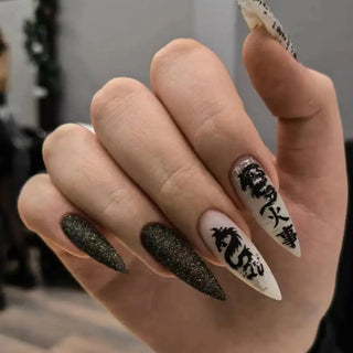  Punk Snake Stiletto Nail Art Set cashymart