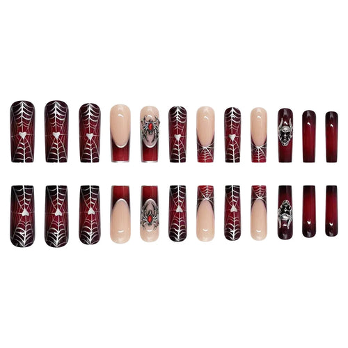  Punk Spider Skull Press-On Nails cashymart