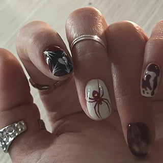  Punk Spider Skull Press-On Nails cashymart