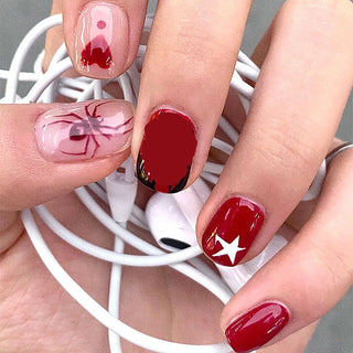  Punk Spider Skull Press-On Nails cashymart