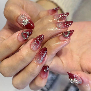  Punk Spider Skull Press-On Nails cashymart