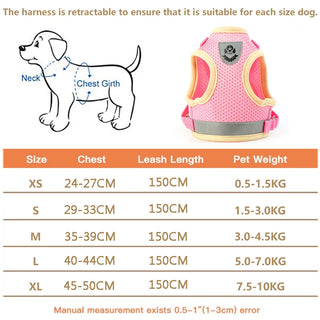  Puppy Harness and Leash Set for Small Dogs cashymart