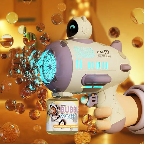 Purple Bubble Machine for Children Automatic Bazooka Bubble cashymart