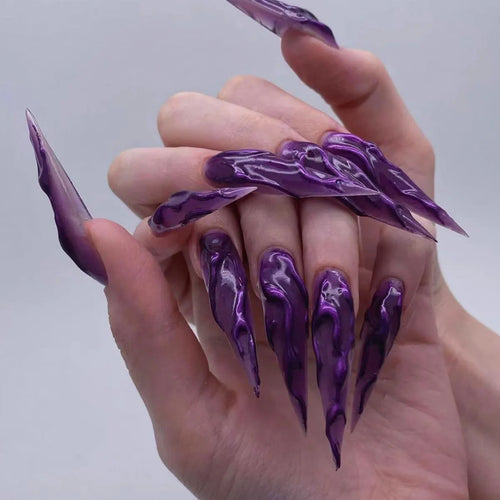  Qsezeny Glam Butterfly Press-On Nails cashymart