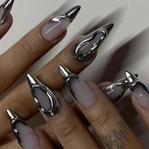  Qsezeny Glam Butterfly Press-On Nails cashymart