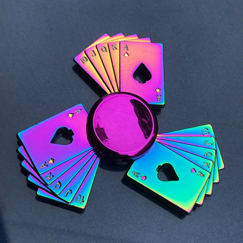  Rainbow Fidget Metal Spinner High Speed Stress Relief cashymart