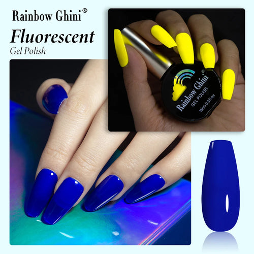  Rainbow Ghini 15ml Neon Gel Nail Polish cashymart