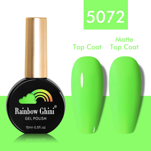  Rainbow Ghini 15ml Neon Gel Nail Polish cashymart