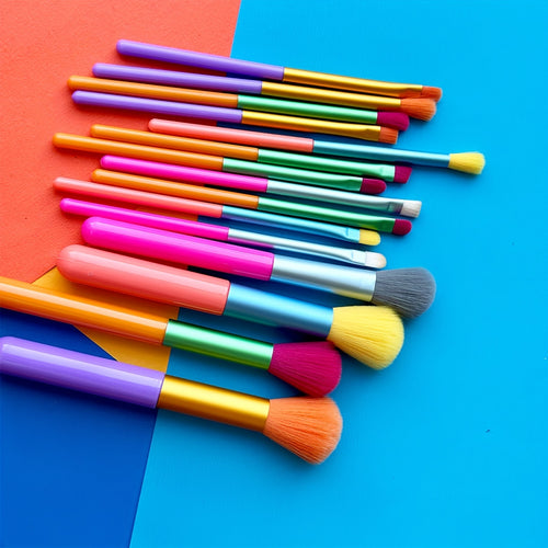  Rainbow Makeup Brush Set cashymart