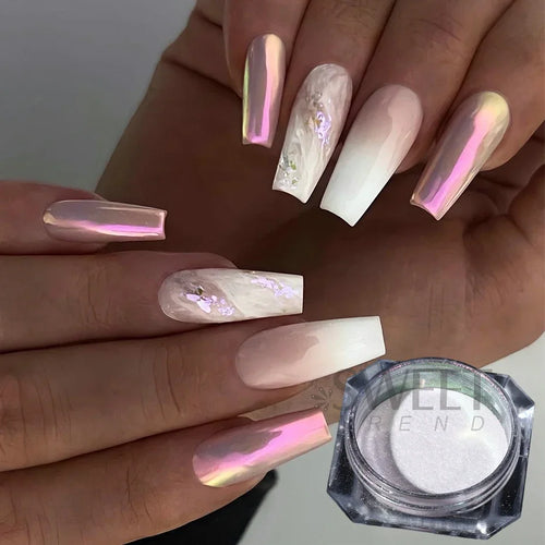  Rainbow Mirror Nails Glitter Powder Set cashymart