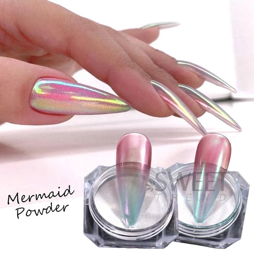  Rainbow Mirror Nails Glitter Powder Set cashymart