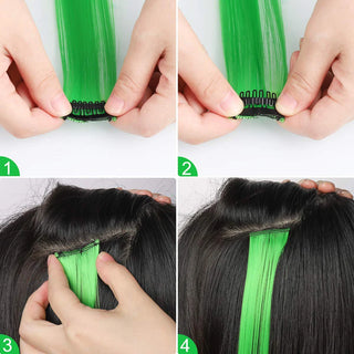  Rainbow Synthetic Hair Extensions Clip In cashymart
