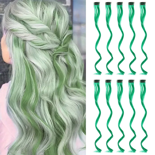  Rainbow Synthetic Hair Extensions Clip In cashymart