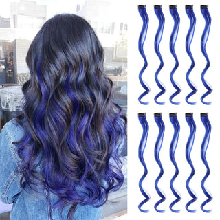  Rainbow Synthetic Hair Extensions Clip In cashymart