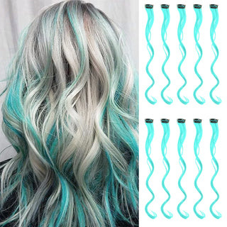  Rainbow Synthetic Hair Extensions Clip In cashymart