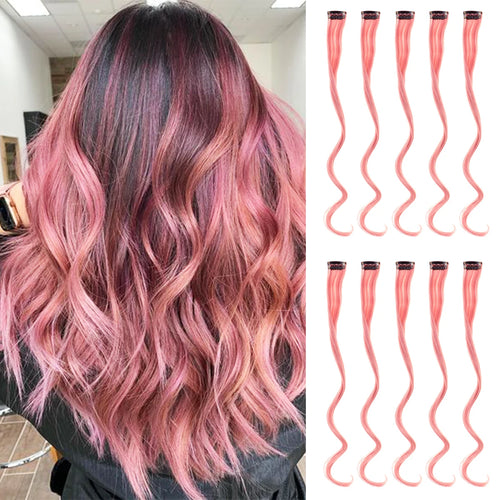  Rainbow Synthetic Hair Extensions Clip In cashymart
