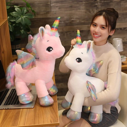  Rainbow Unicorn Plush Toy cashymart