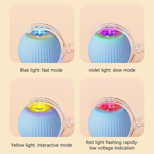  Rechargeable Smart Cat Toy Ball cashymart