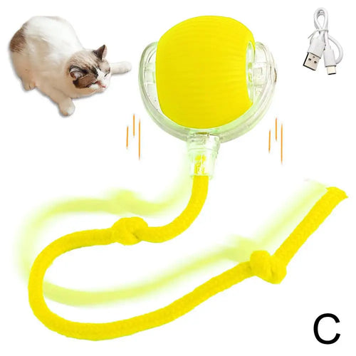  Rechargeable Smart Cat Toy Ball cashymart