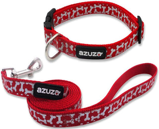  Red Dog Collar & Leash Set cashymart