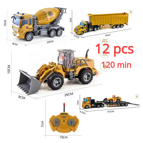  Remote Control Metal Bulldozer Truck - Perfect Gift for Boys cashymart