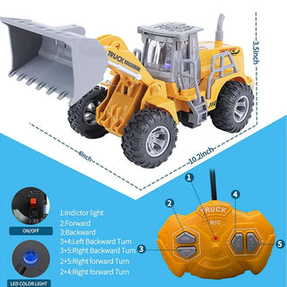  Remote Control Metal Bulldozer Truck - Perfect Gift for Boys cashymart