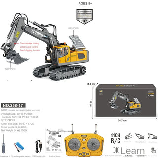  Remote Control Metal Bulldozer Truck - Perfect Gift for Boys cashymart