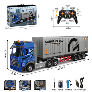 Remote-Controlled Double-Decker Truck with Music & Opening Doors cashymart