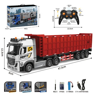  Remote-Controlled Double-Decker Truck with Music & Opening Doors cashymart