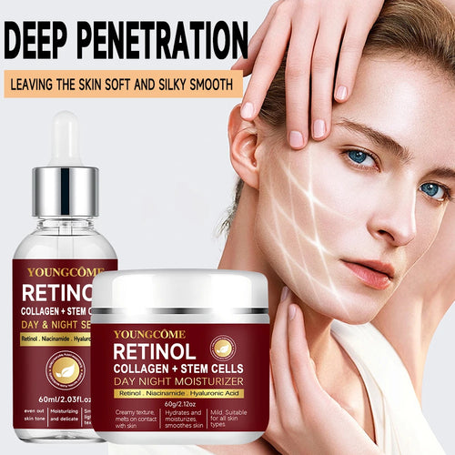  Retinol Face Cream & Serum Set for All Skin cashymart