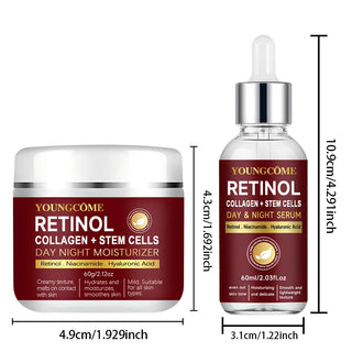  Retinol Face Cream & Serum Set for All Skin cashymart