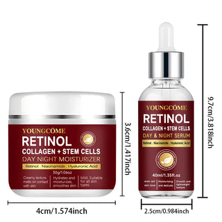  Retinol Face Cream & Serum Set for All Skin cashymart