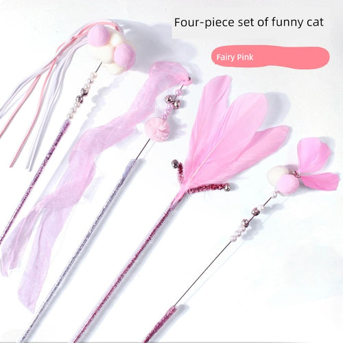  Retractable Cat Toy with Bell cashymart