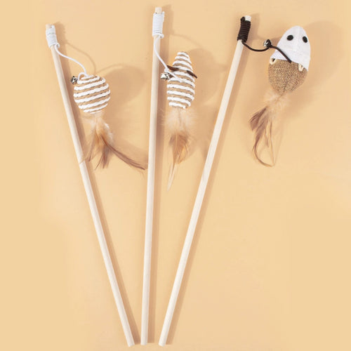  Retractable Cat Toy with Bell cashymart