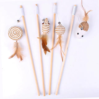  Retractable Cat Toy with Bell cashymart