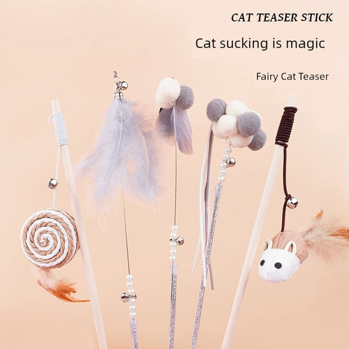  Retractable Cat Toy with Bell cashymart