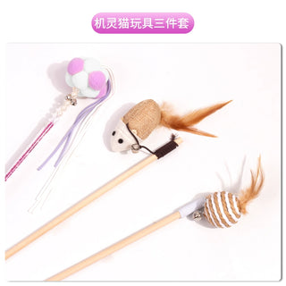  Retractable Cat Toy with Bell cashymart