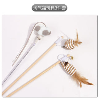  Retractable Cat Toy with Bell cashymart