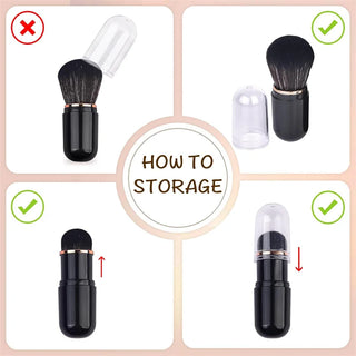 Retractable Kabuki Brush for Travel cashymart