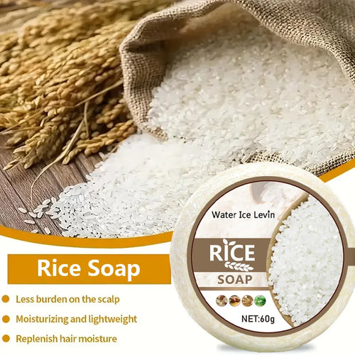  Rice Shampoo Bar for Hair Growth and Moisturizing cashymart