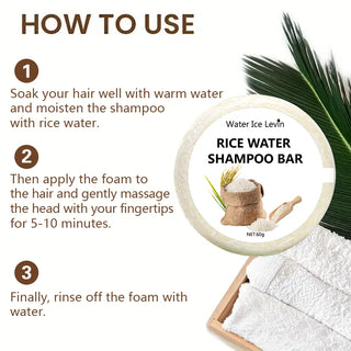  Rice Shampoo Bar for Hair Growth and Nourishment cashymart