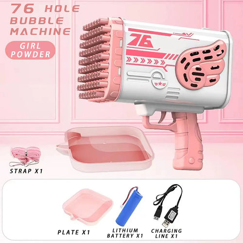  Rocket Bubble Gun with Light-Up cashymart